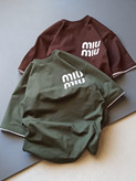 تیشرت طرح miu miu سایز ۶۰ تا ۷۵