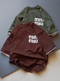 تیشرت طرح miu miu سایز ۶۰ تا ۷۵